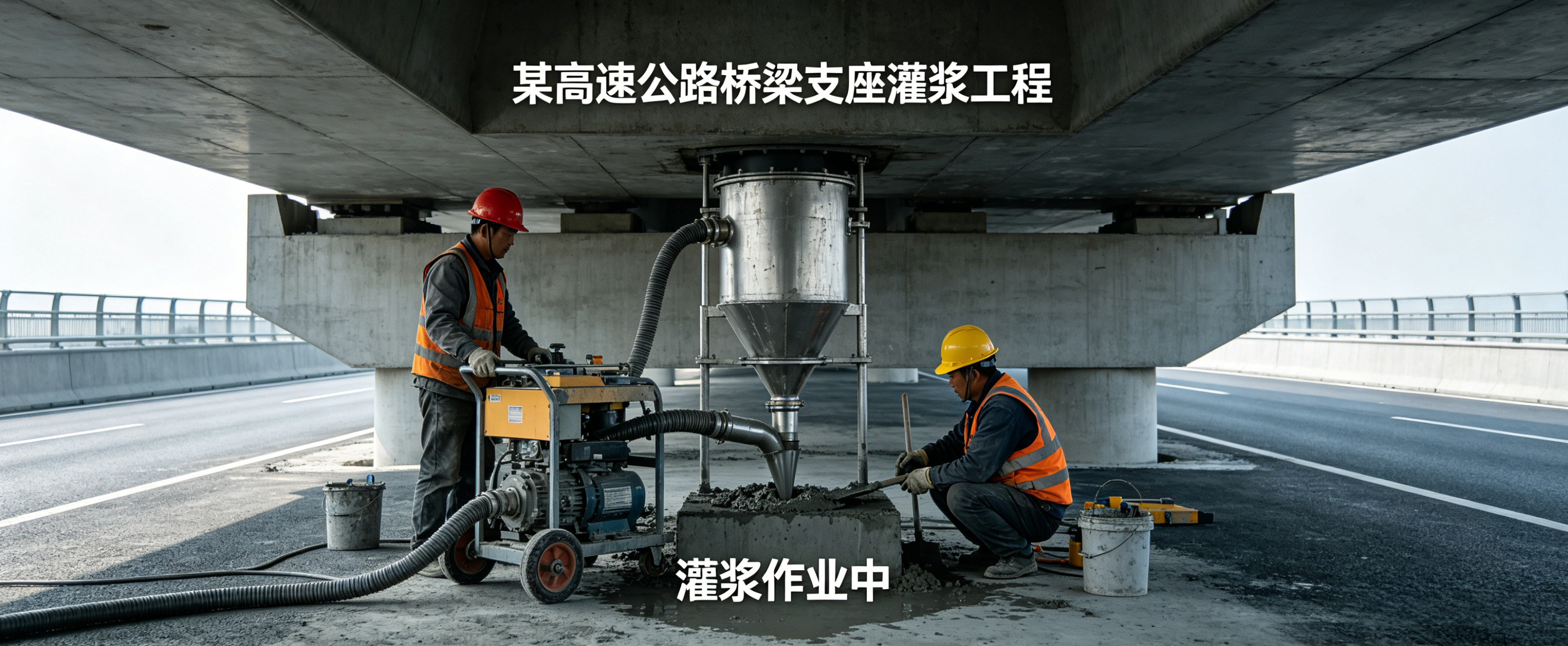 某高速公路桥梁支座灌浆工程